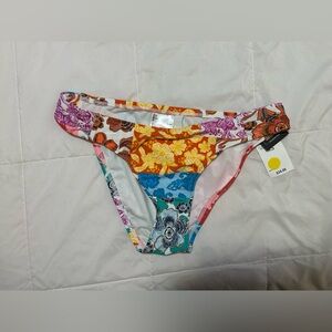 Desigual Multicolor Floral Patchwork Bikini Bottoms
